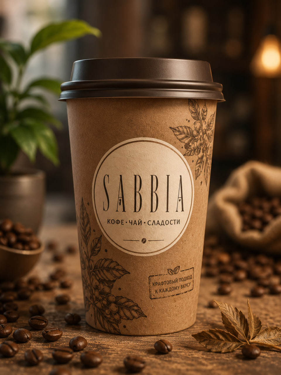 Фирменный стаканчик SABBIA